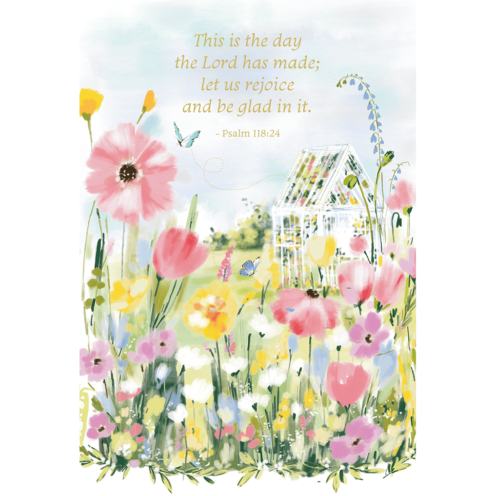 Pictura Garden Vista birthday card featuring floral design and inspirational message for everyday greeting occasions.
